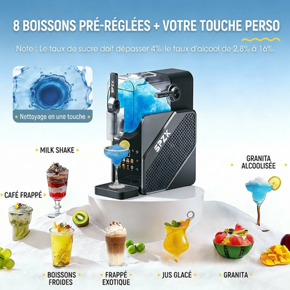 Machine à Granités & Milk-Shakes Maison | Sans Glace, 7 en 1