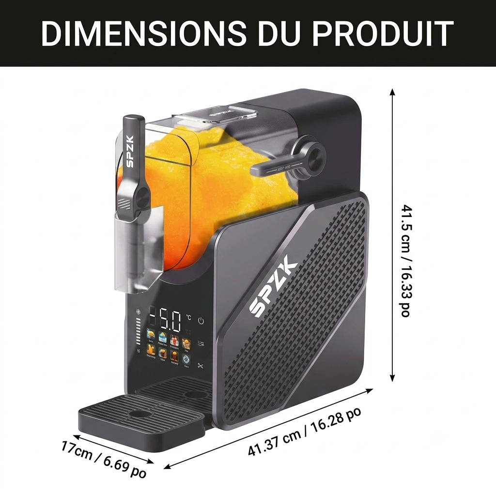 Machine à Granités & Milk-Shakes Maison | Sans Glace, 7 en 1